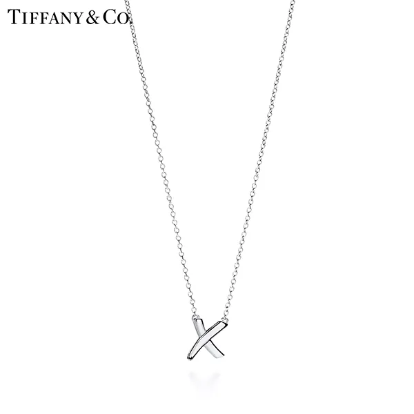 Tiffany & Co.蒂芙尼Paloma's Graffiti系列 純銀小號X吊墜項鍊