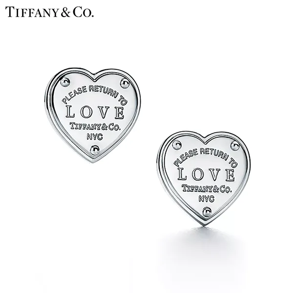 Return To Tiffany™ 系列 蒂芙尼Love心形純銀耳環