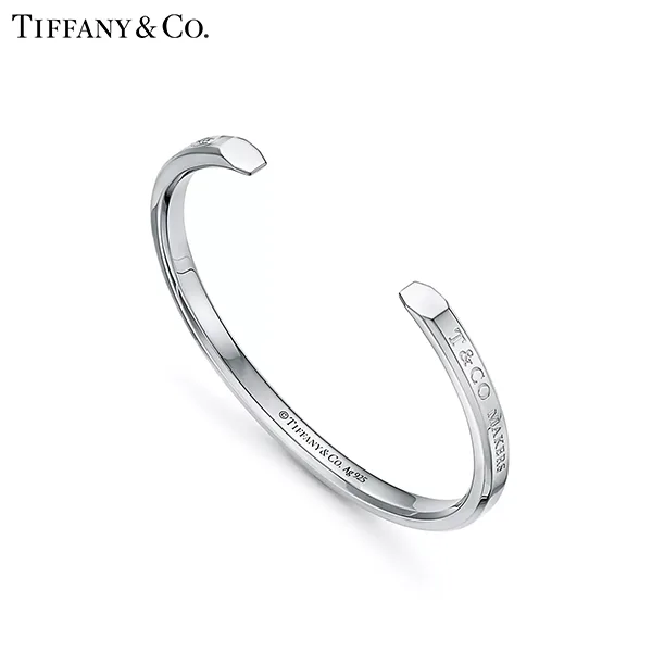 Tiffany 1837™系列 蒂芙尼Makers純銀窄版手鐲