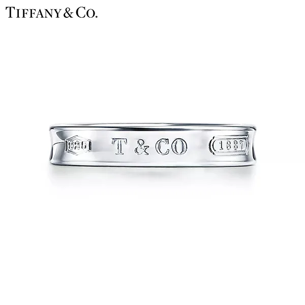 Tiffany 1837™系列 蒂芙尼純銀窄版戒指